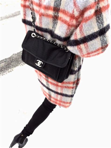 chanel plaid bag|chanel winter coats.